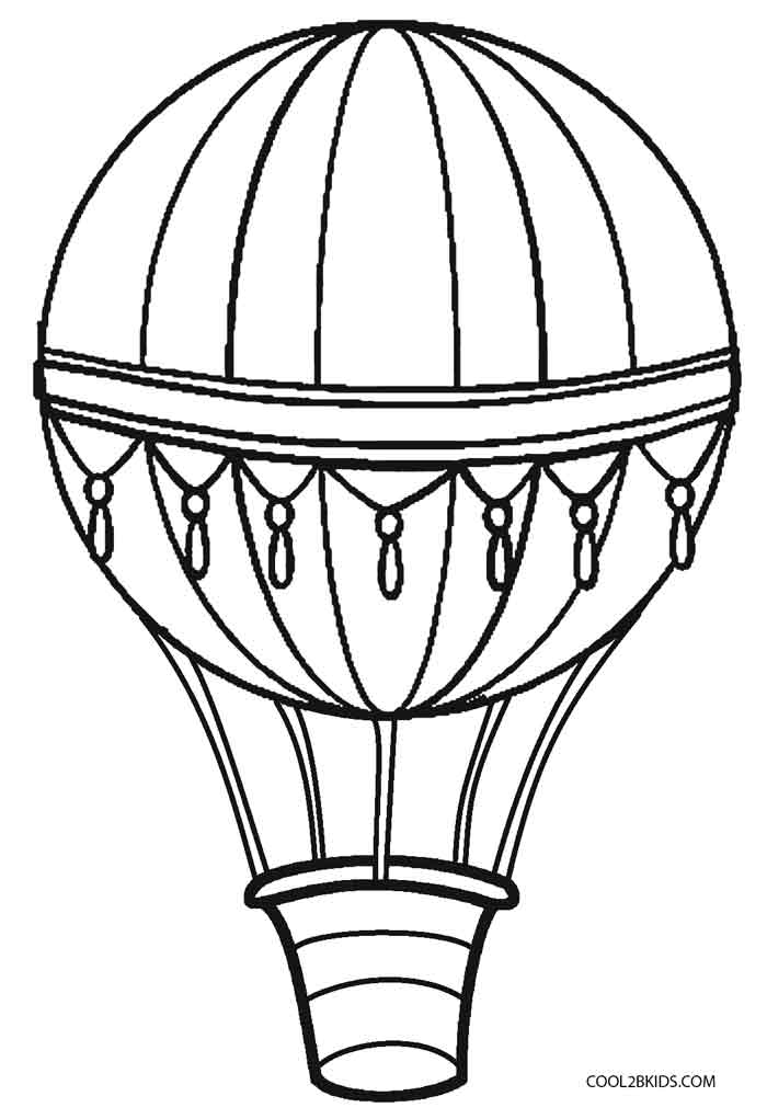 Printable Hot Air Balloon Coloring Pages For Kids Cool2bKids