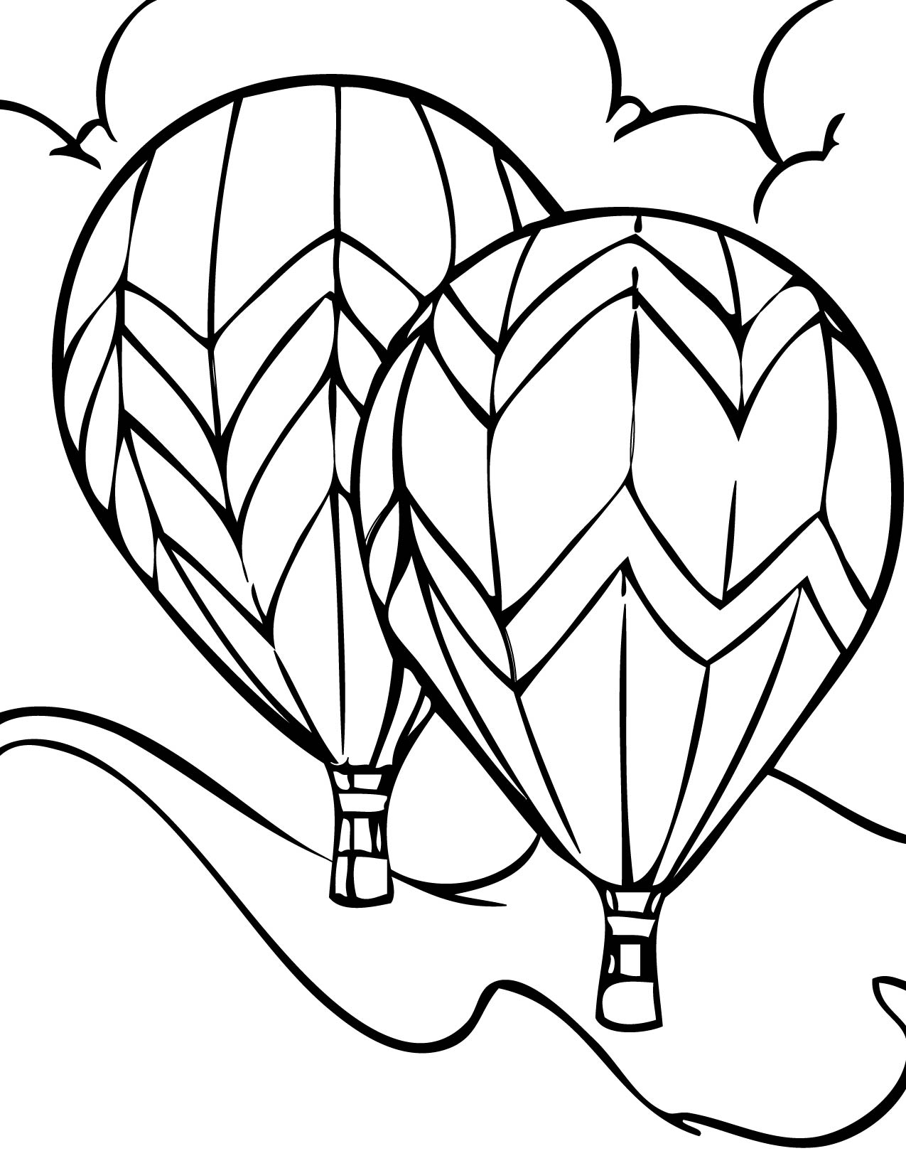 Printable Hot Air Balloon