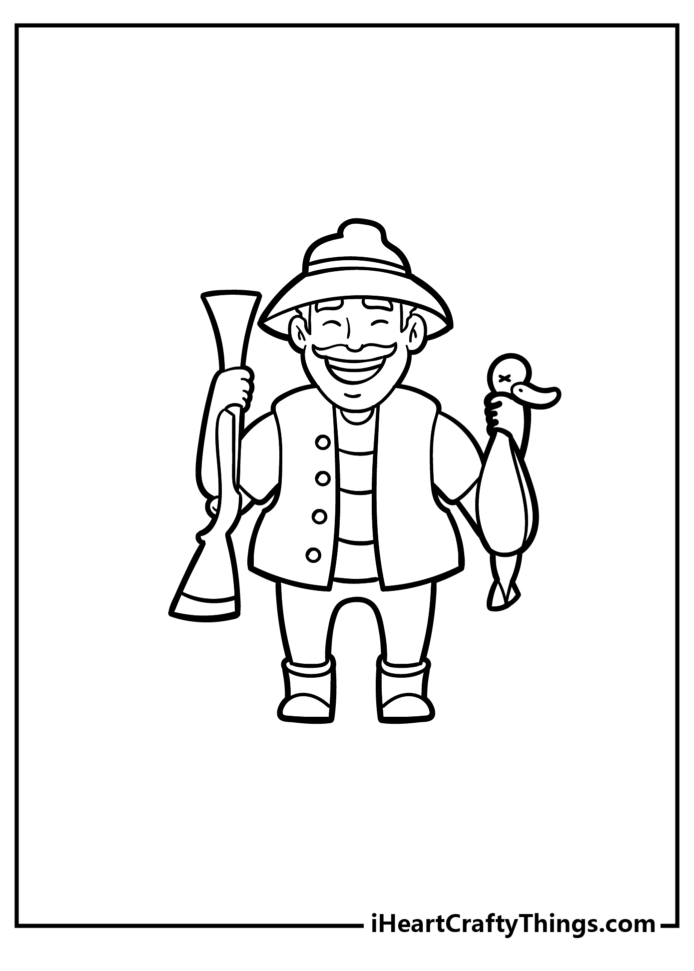Printable Hunting Coloring Pages Printable Hunting Coloring Pages