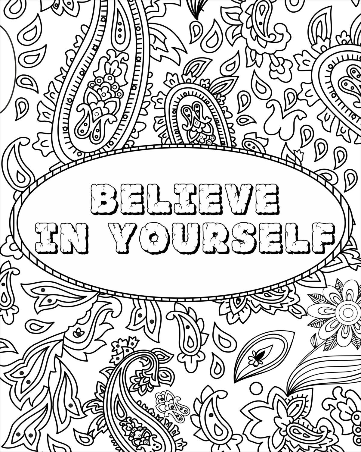 Printable Inspirational Coloring Pages