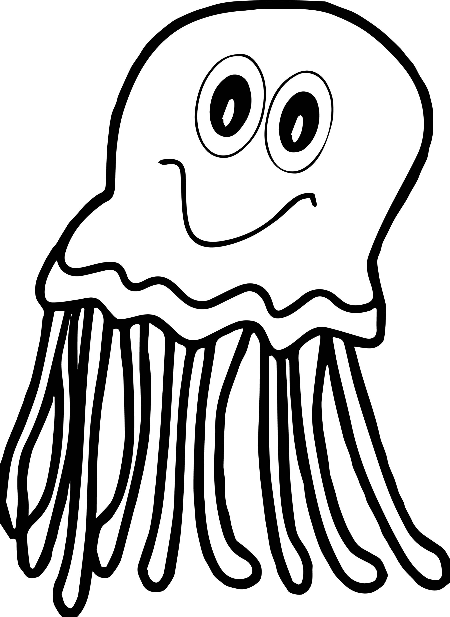 Printable Jellyfish Coloring Pages
