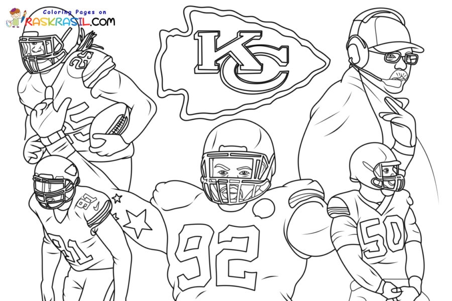 Printable Kansas City Chiefs Coloring Pages