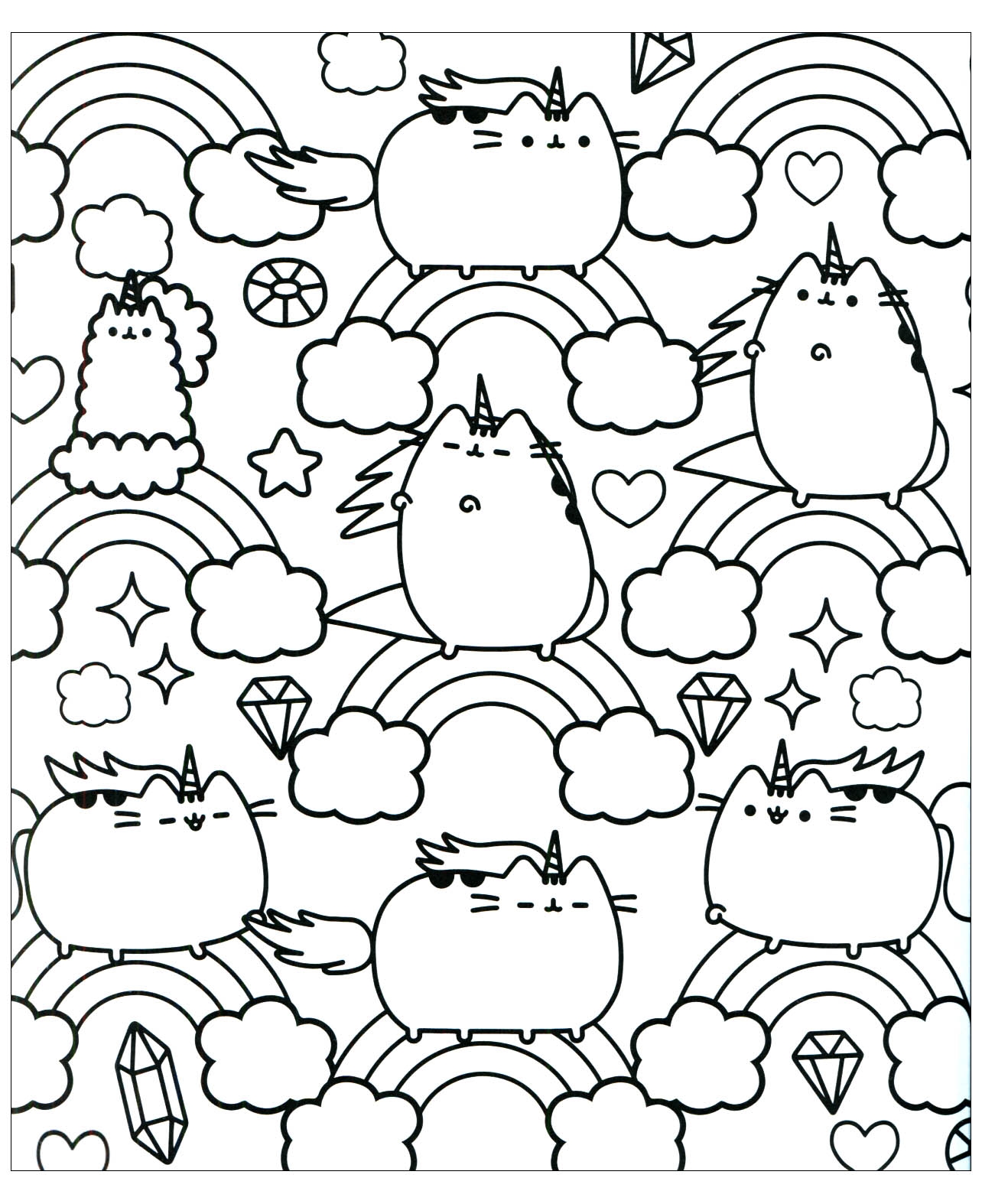 Printable Kawaii Coloring Pages Printable Kawaii Coloring Pages