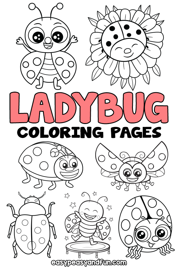 Printable Ladybug Coloring Pages 30 Sheets To Color Easy Peasy And Fun Printable Ladybug Coloring Pages 30 Sheets To Color Easy Peasy And Fun