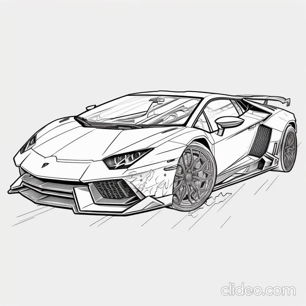 Printable Lamborghini Coloring Pages Prntbl Concejomunicipaldechinu