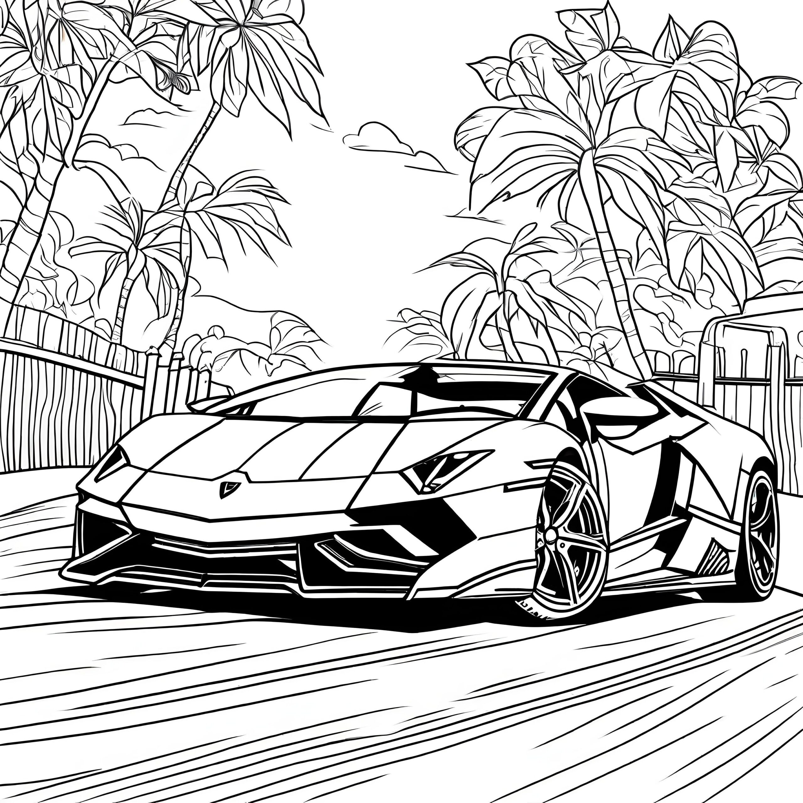 Printable Lamborghini Coloring Pages Prntbl Concejomunicipaldechinu
