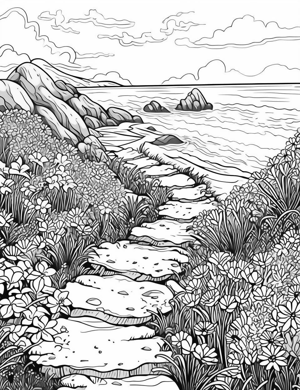 Printable Landscape Coloring Pages Printable Landscape Color Printable Landscape Coloring Pages Printable Landscape Color
