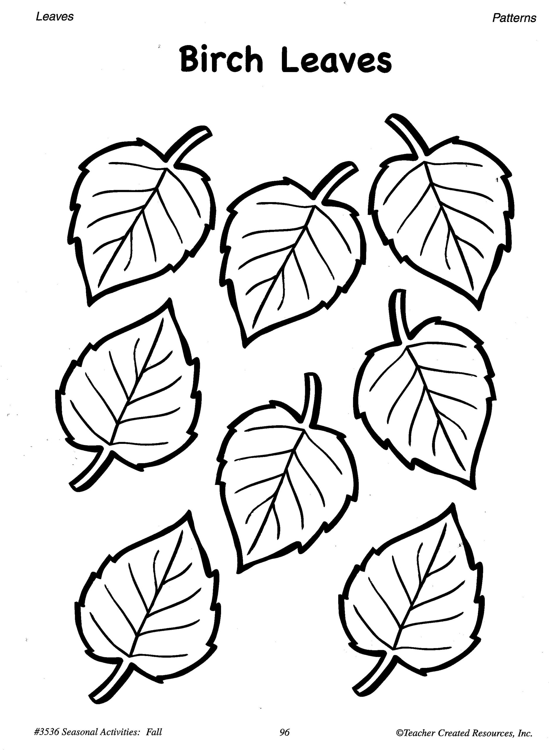 Printable Leaf Patterns Printable Leaf Patterns