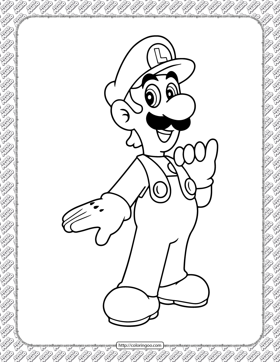 Printable Luigi Coloring Pages Luigi And A Hammer Bro Printable Luigi Coloring Pages Luigi And A Hammer Bro