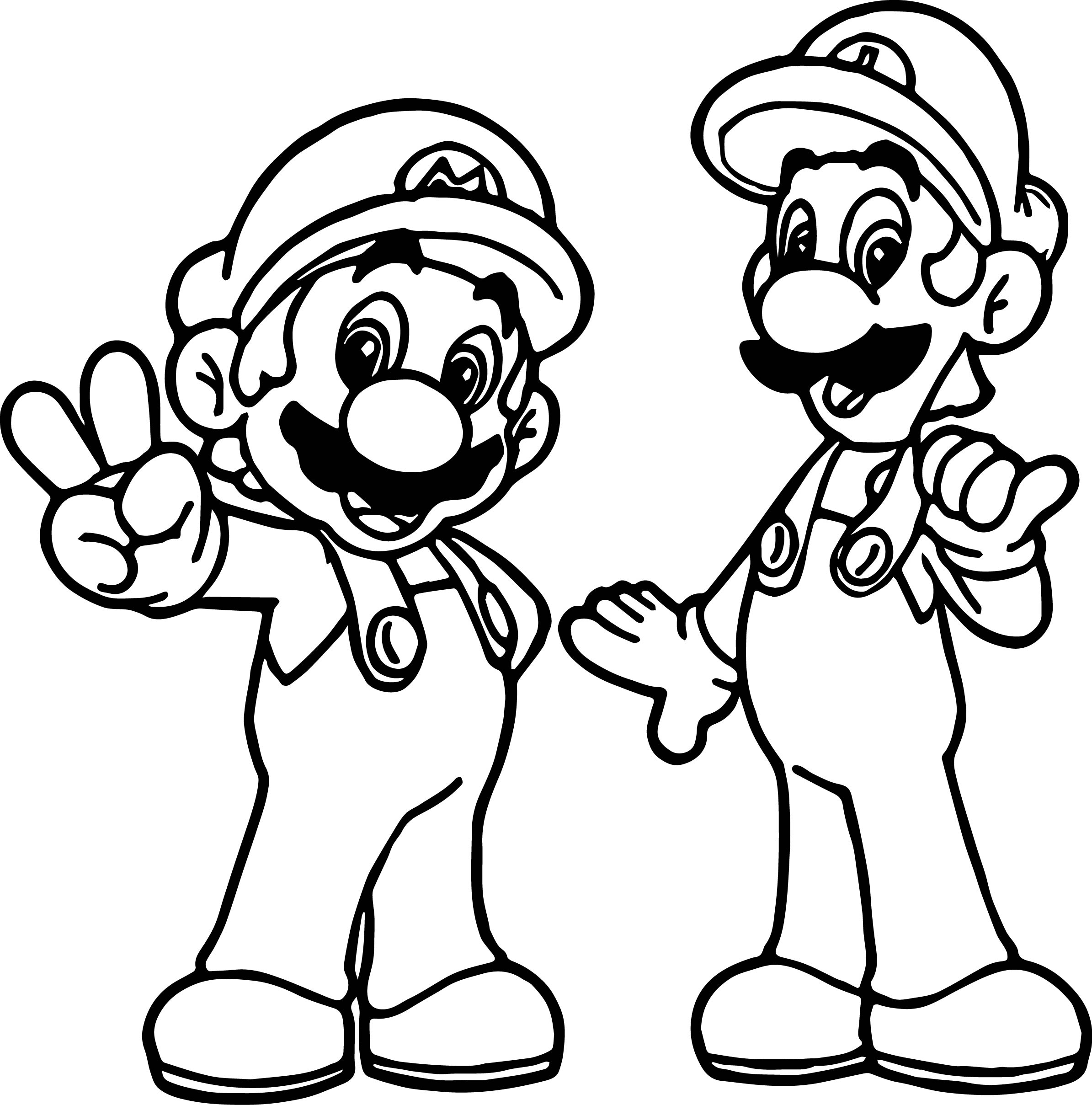 Printable Mario And Luigi Coloring Pages Printable Mario And Luigi Coloring Pages