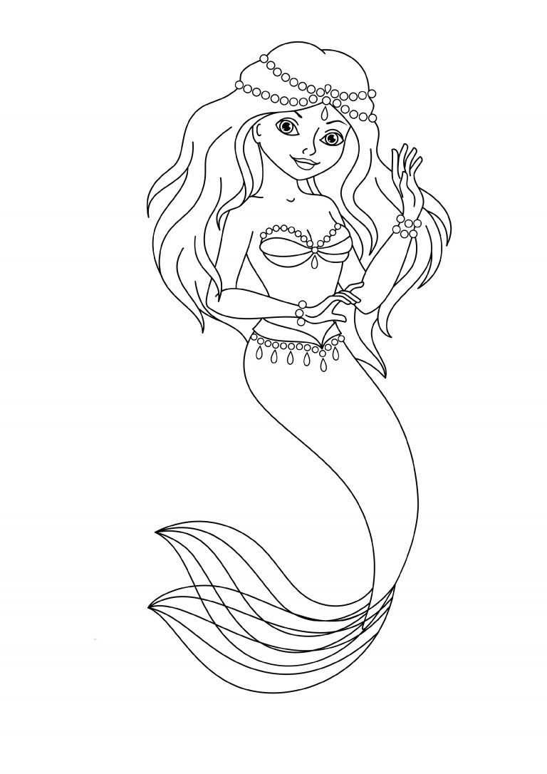 Printable Mermaid Coloring Pages Printable Mermaid Coloring Pages