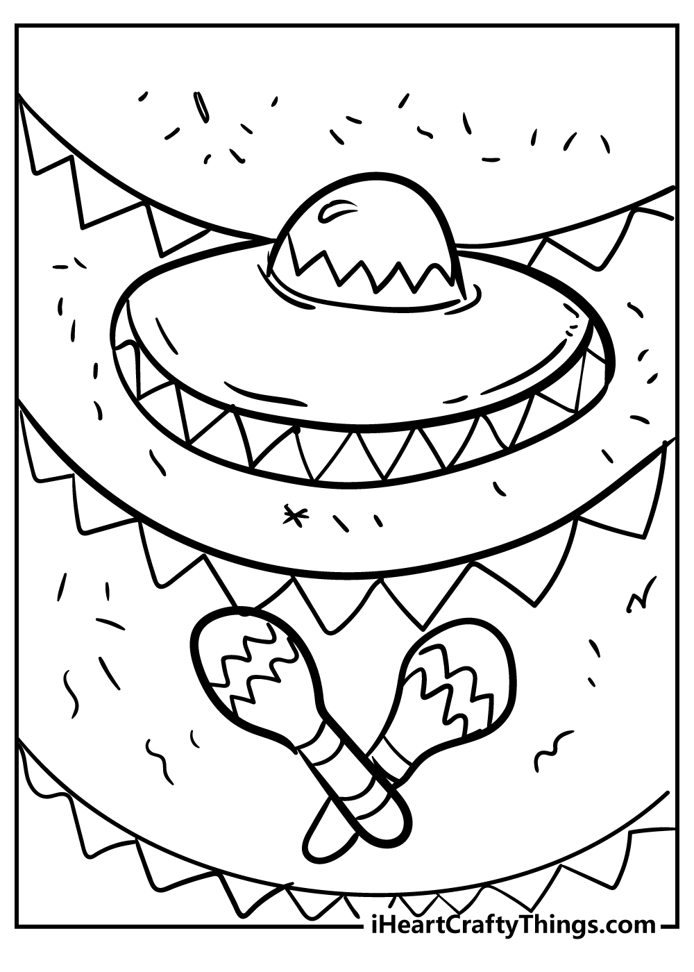 Printable Mexican Coloring Page Updated 2022 Coloring Home