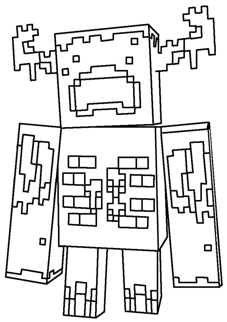 Minecraft Printable Coloring Pages