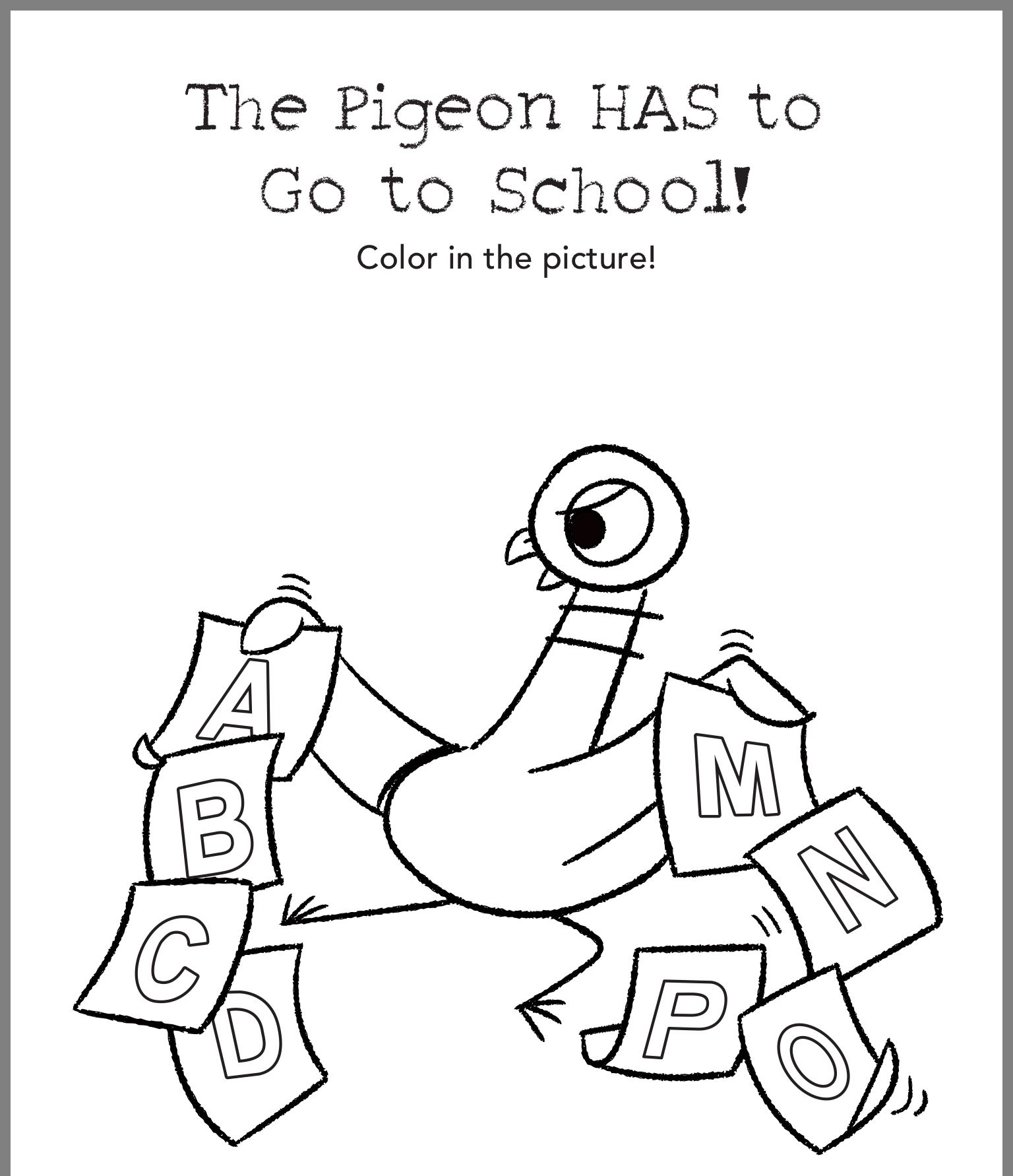 Printable Mo Willems Pigeon Coloring Pages Free Web Mo Willems Coloring Printable Mo Willems Pigeon Coloring Pages Free Web Mo Willems Coloring