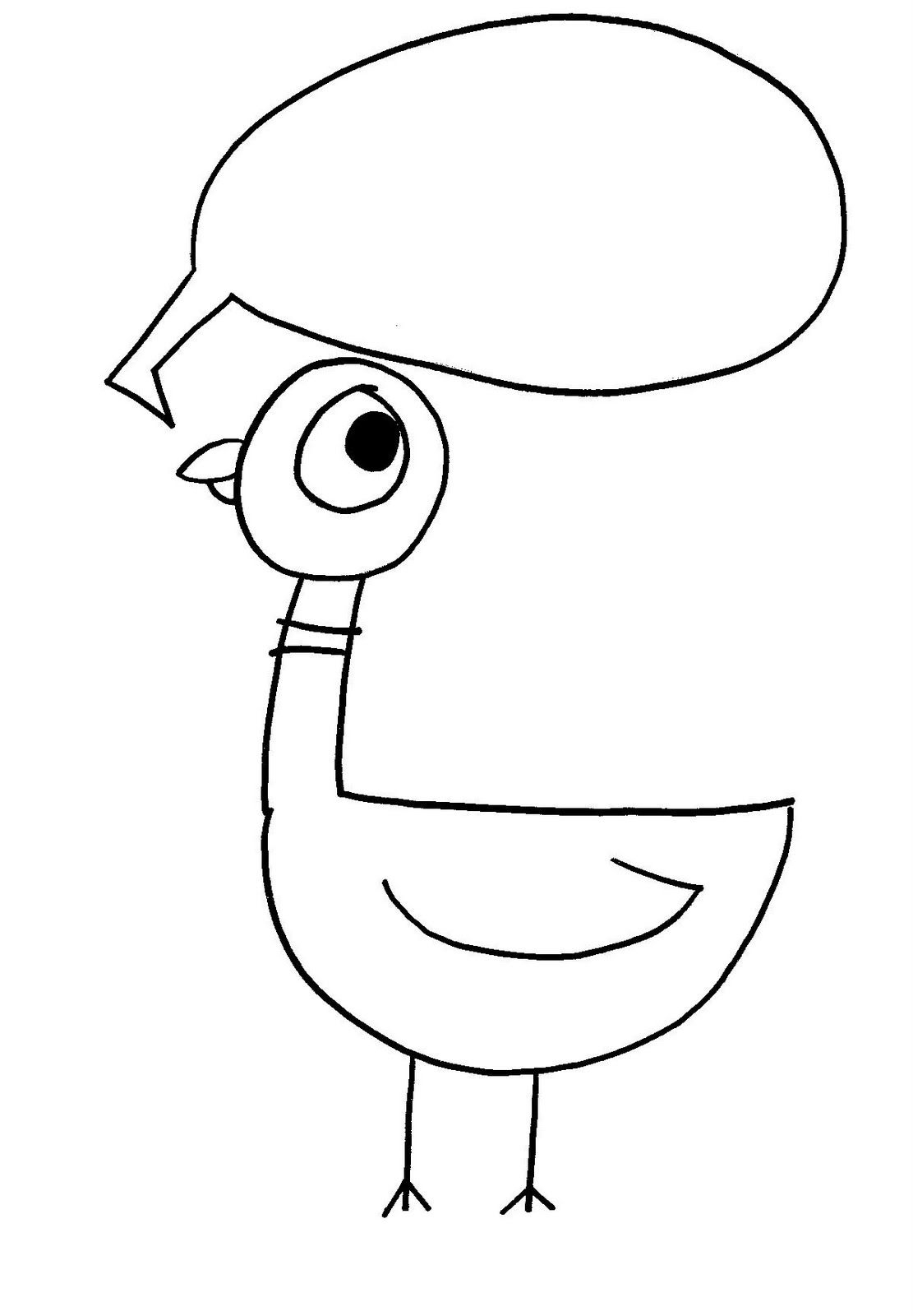 Printable Mo Willems Pigeon Coloring Pages Free Printable Mo Willems Pigeon Coloring Pages Free
