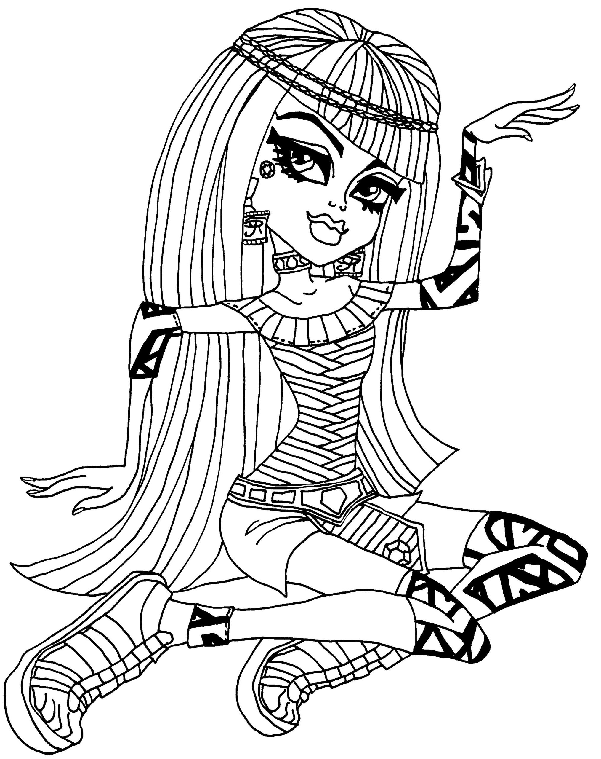 Monster High Printable Coloring Pages Monster High Printable Coloring Pages