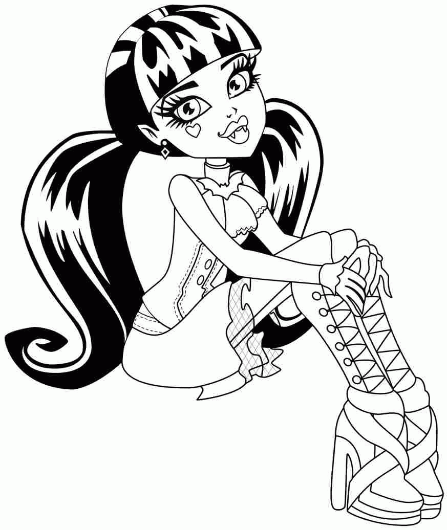 Printable Monster High Coloring Pages