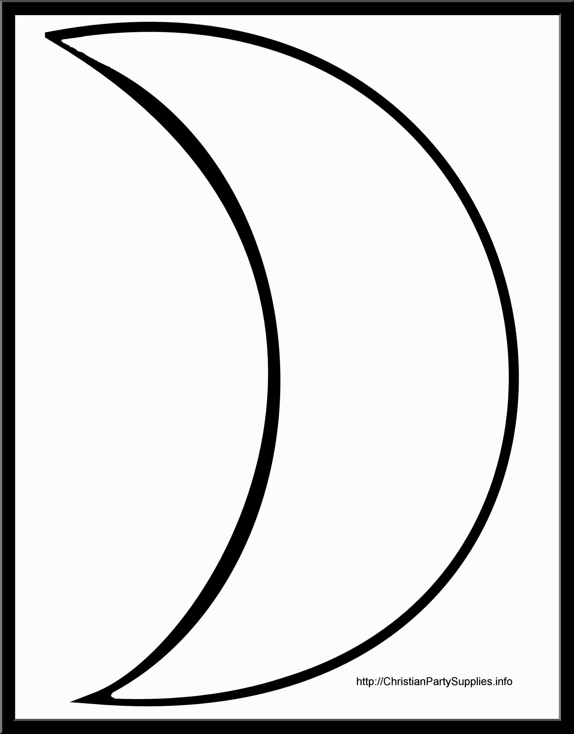 Printable Moon Coloring Pages