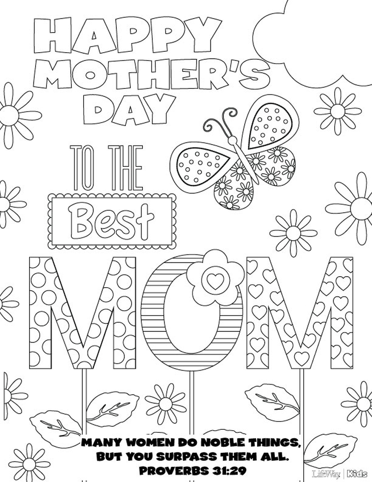 Printable Mothers Day Pages