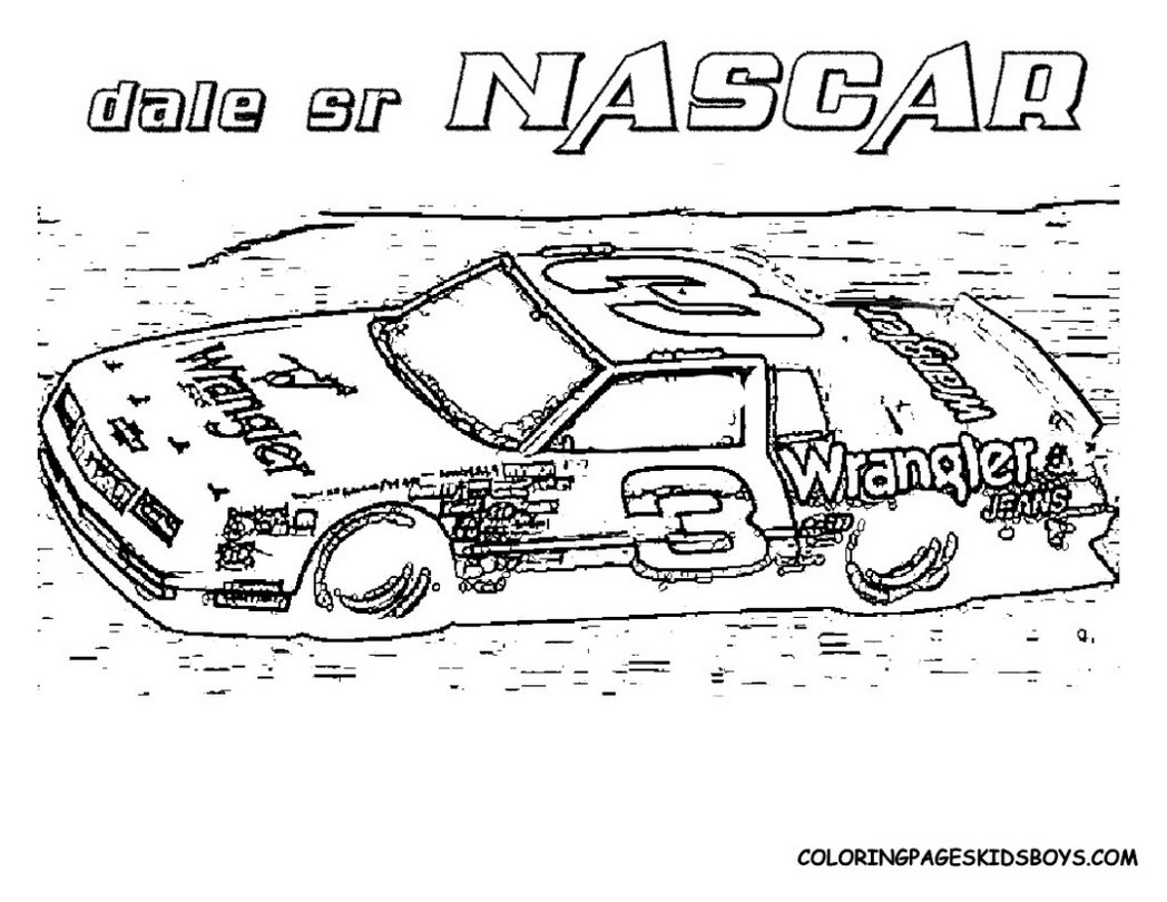 Printable Nascar Coloring Pages Printable Nascar Coloring Pages