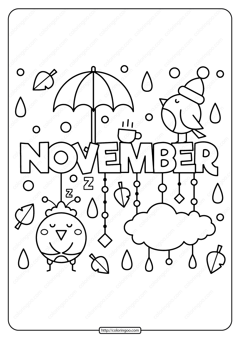 Printable November Printable November
