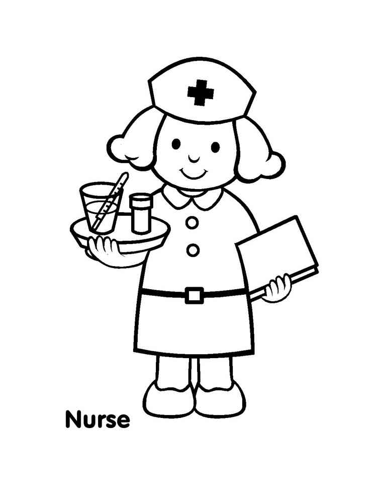 Printable Nurse Coloring Pages Printable Nurse Coloring Pages