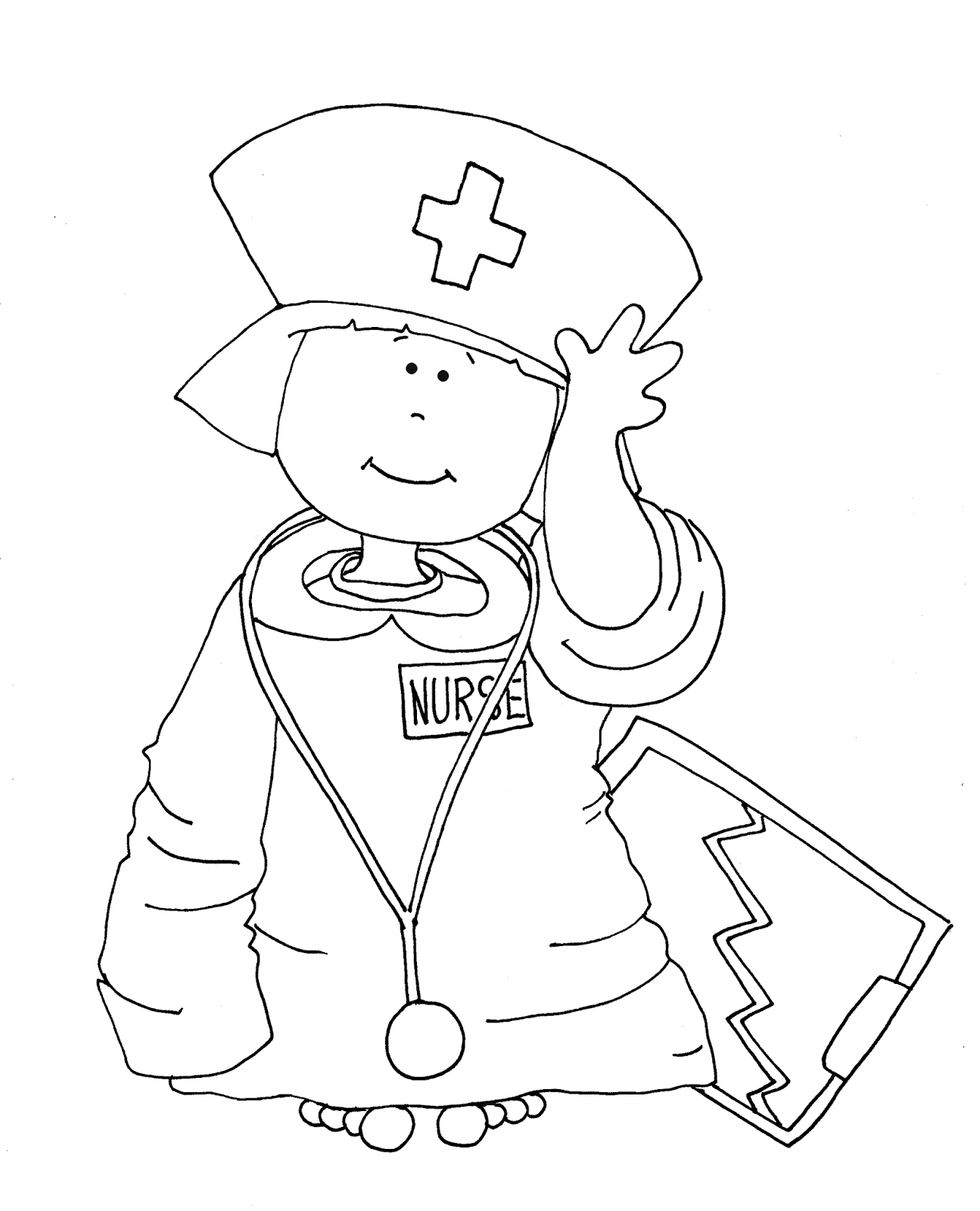 Printable Nurse Coloring Pages Printable Nurse Coloring Pages