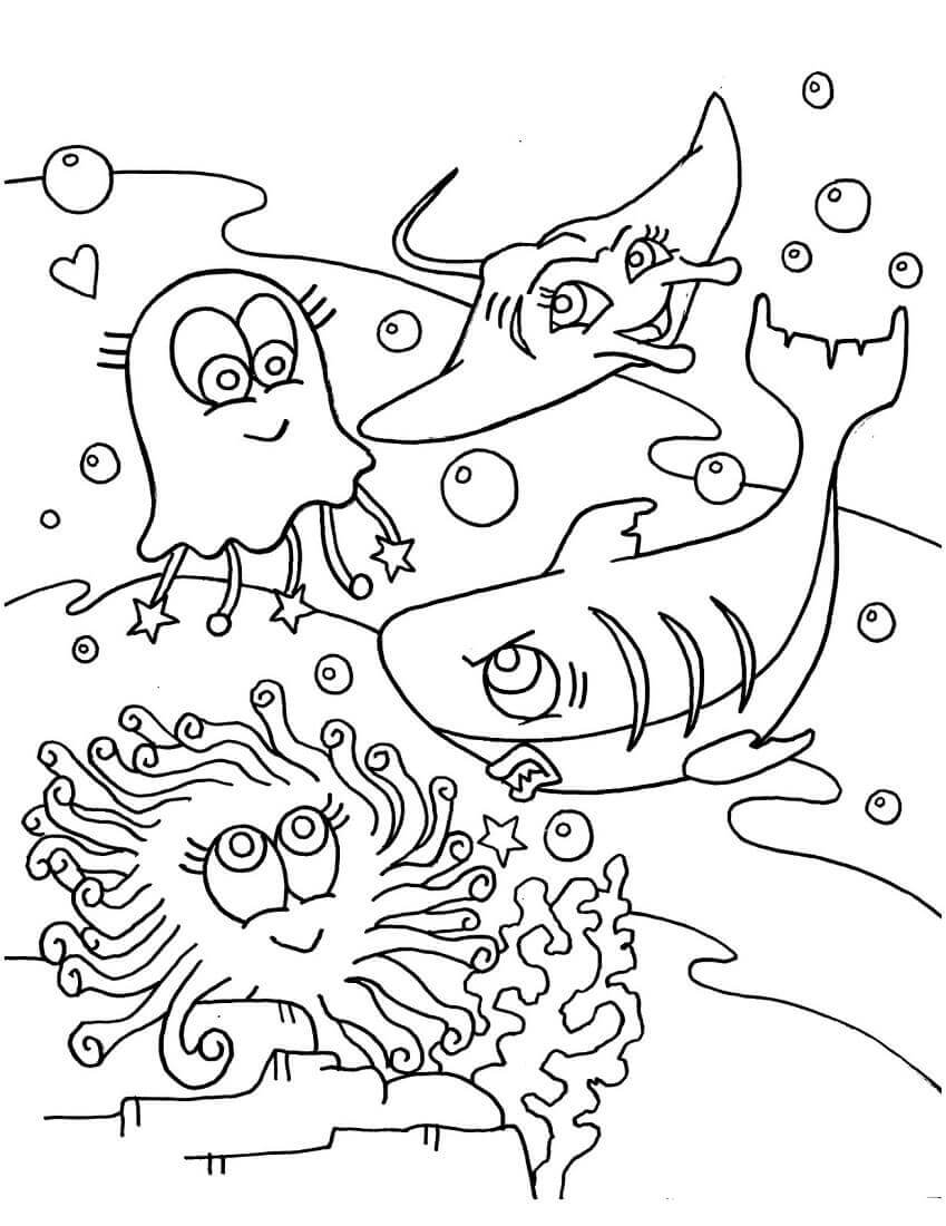 Printable Ocean Coloring Pages Printable Ocean Coloring Pages