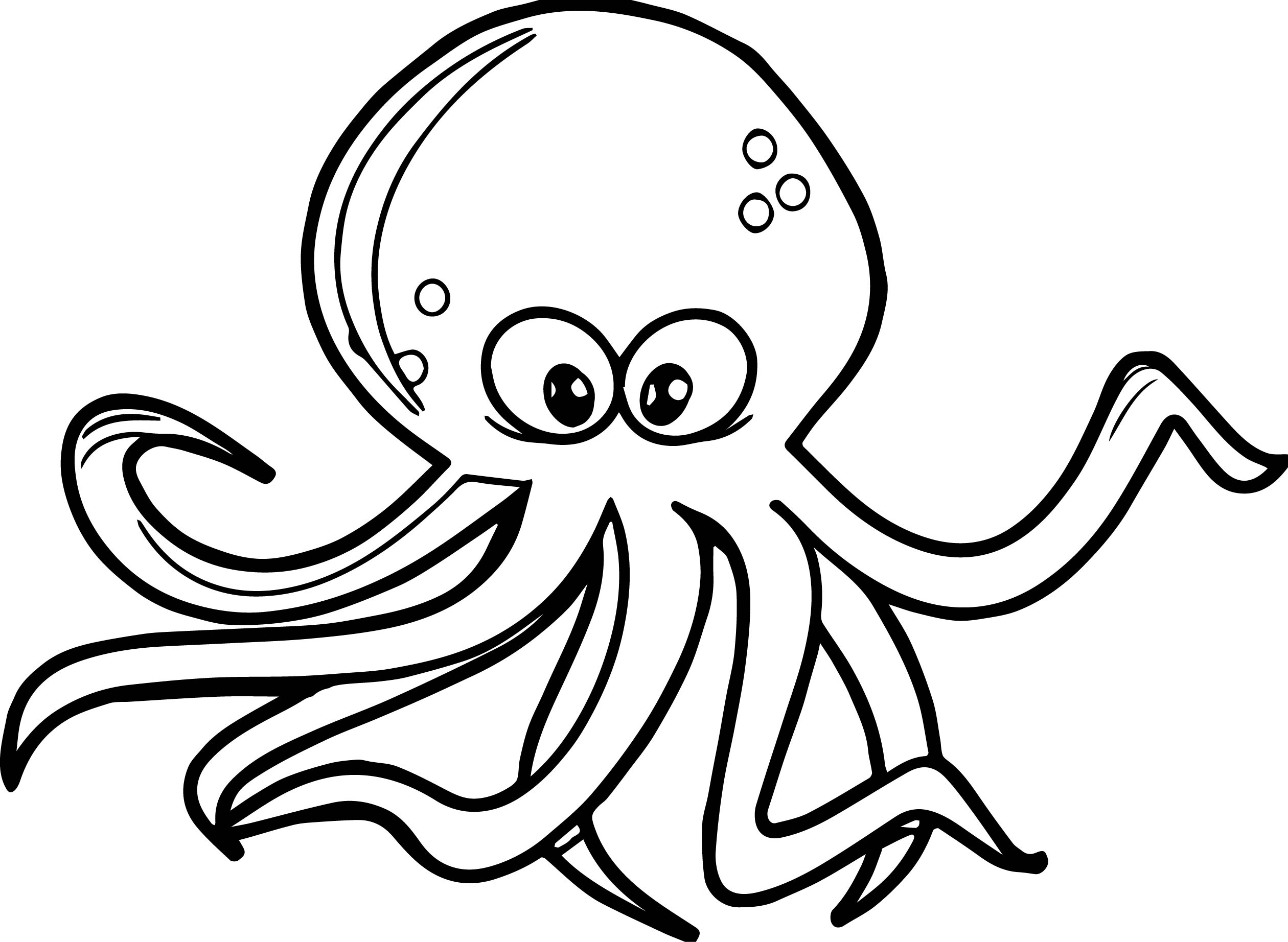 Printable Octopus Coloring Pages