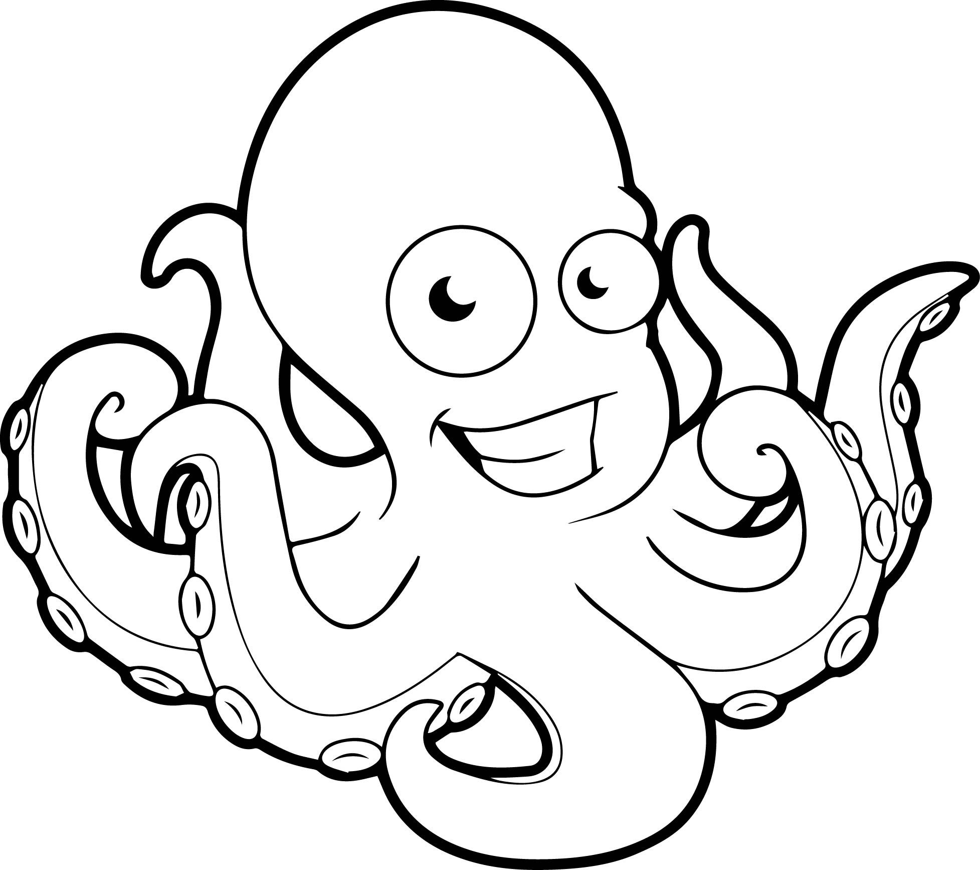 Printable Octopus Coloring Pages