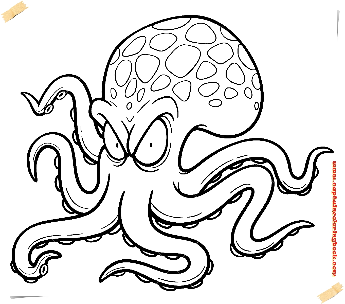 Printable Octopus Coloring Pages