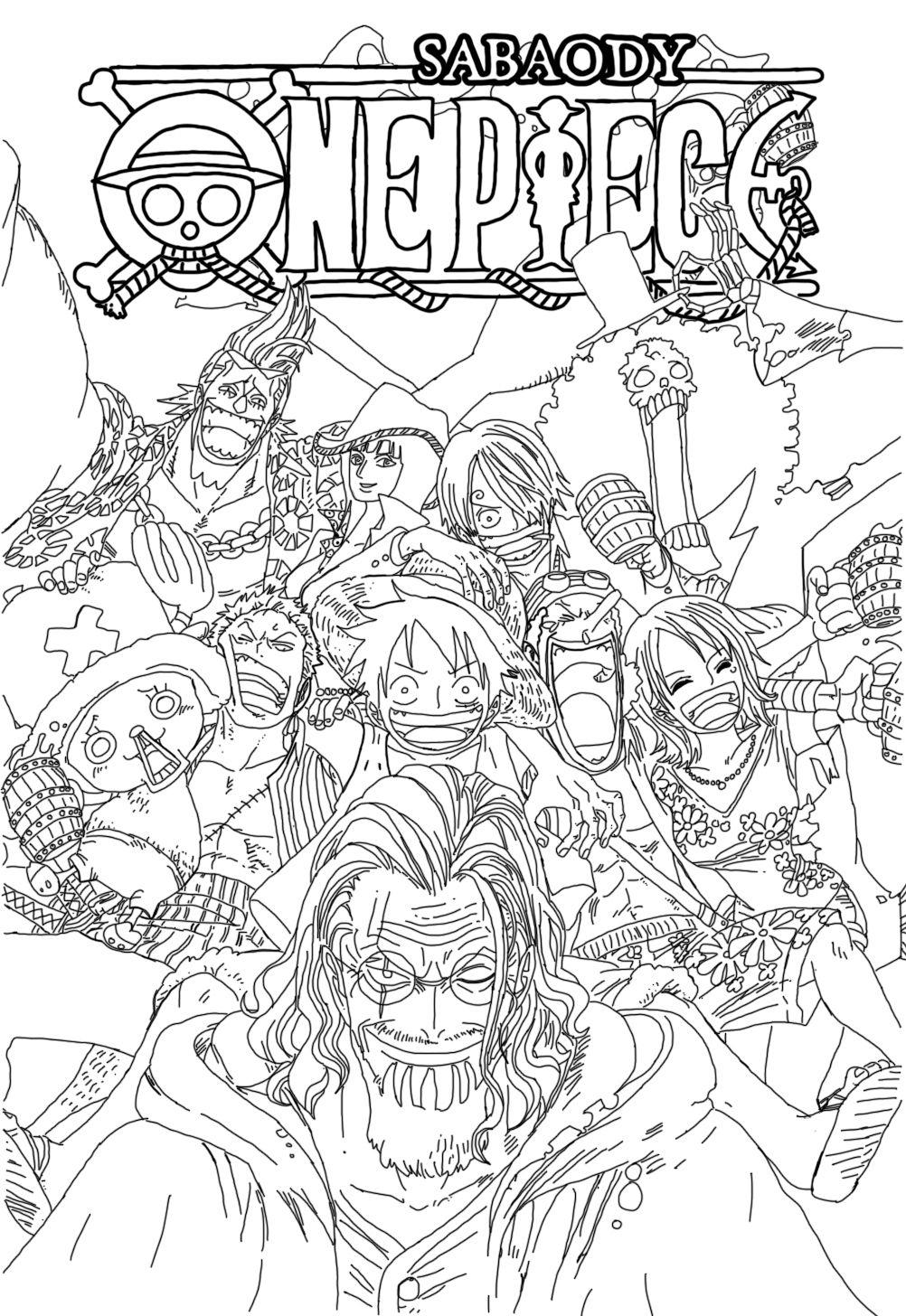 Printable One Piece Coloring Pages Printable One Piece Coloring Pages