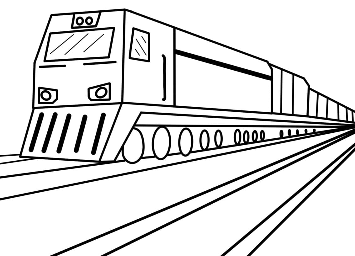 Free Printable Coloring Pages Trains