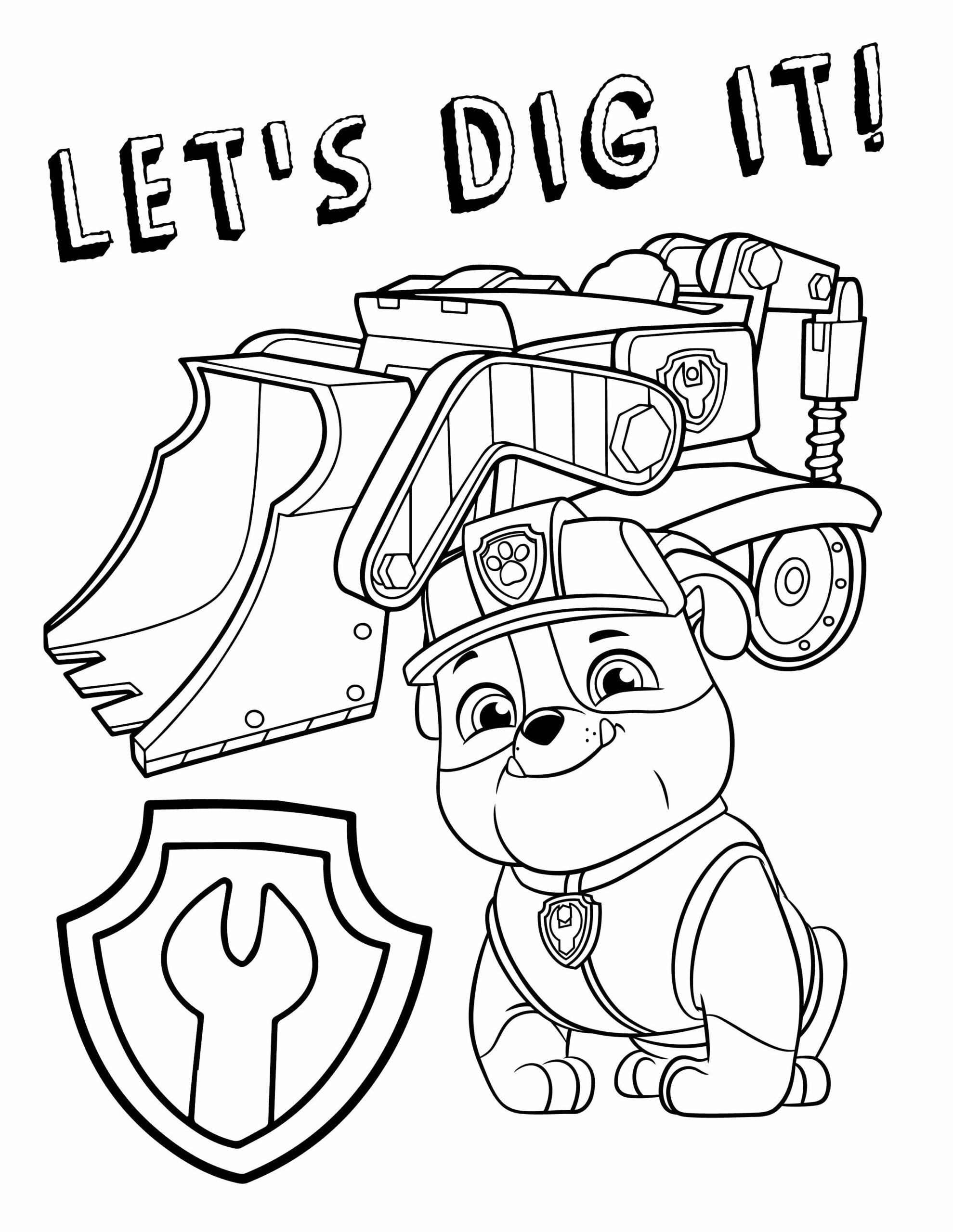 Printable Paw Patrol Coloring Pages Printable Paw Patrol Coloring Pages