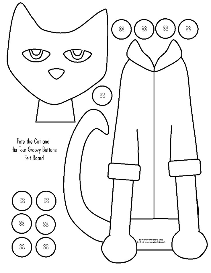 Pete The Cat Coloring Pages Printable