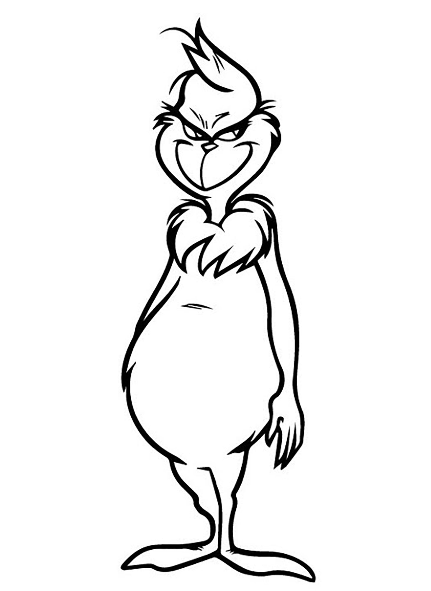Grinch Coloring Pages Free Printable