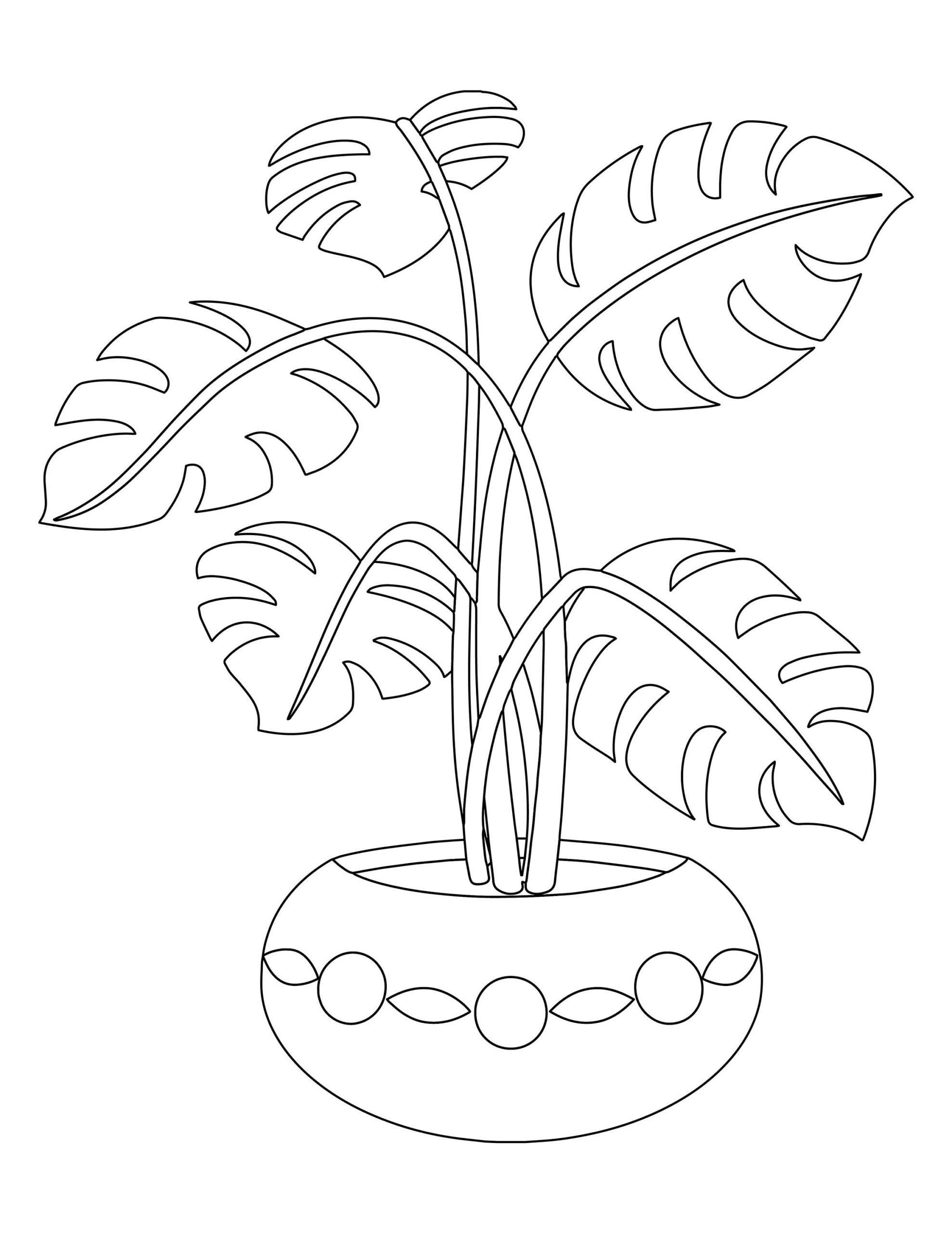 Printable Plant Coloring Pages Printable Plant Coloring Pages