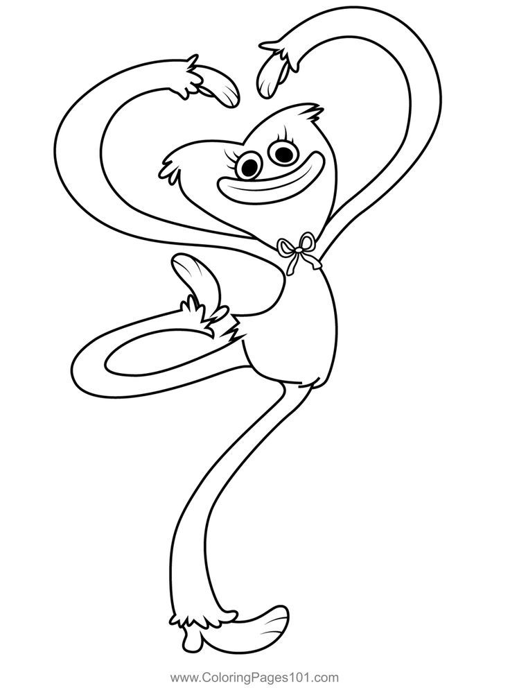 Printable Poppy Playtime Coloring Pages Handy Printable Materials
