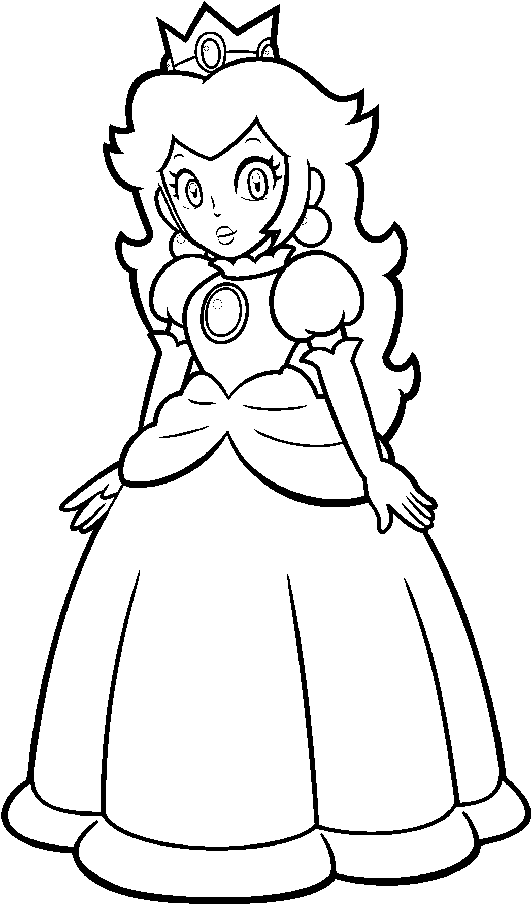 Printable Princess Peach Coloring Pages Printable Princess Peach Coloring Pages