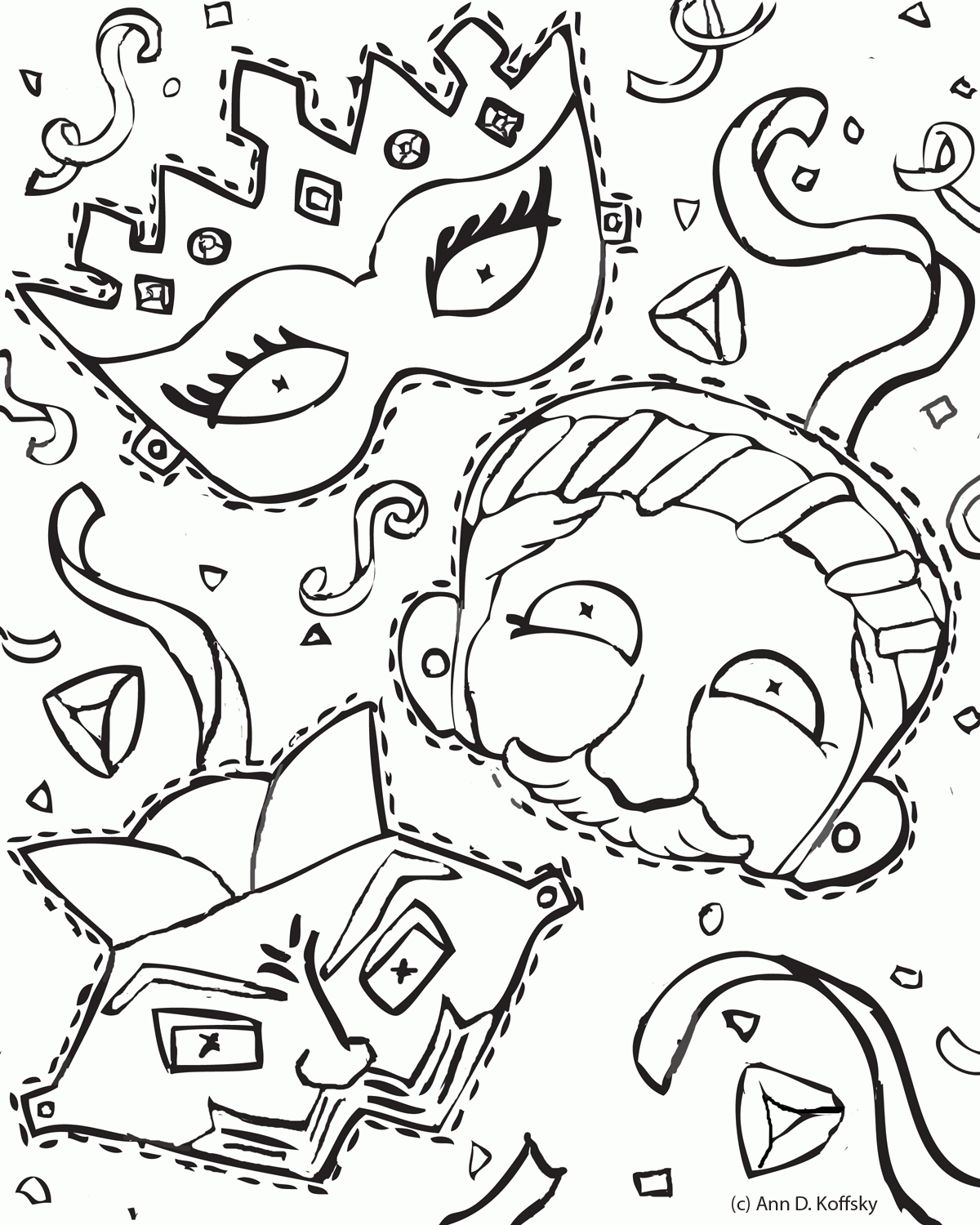Printable Purim Characters