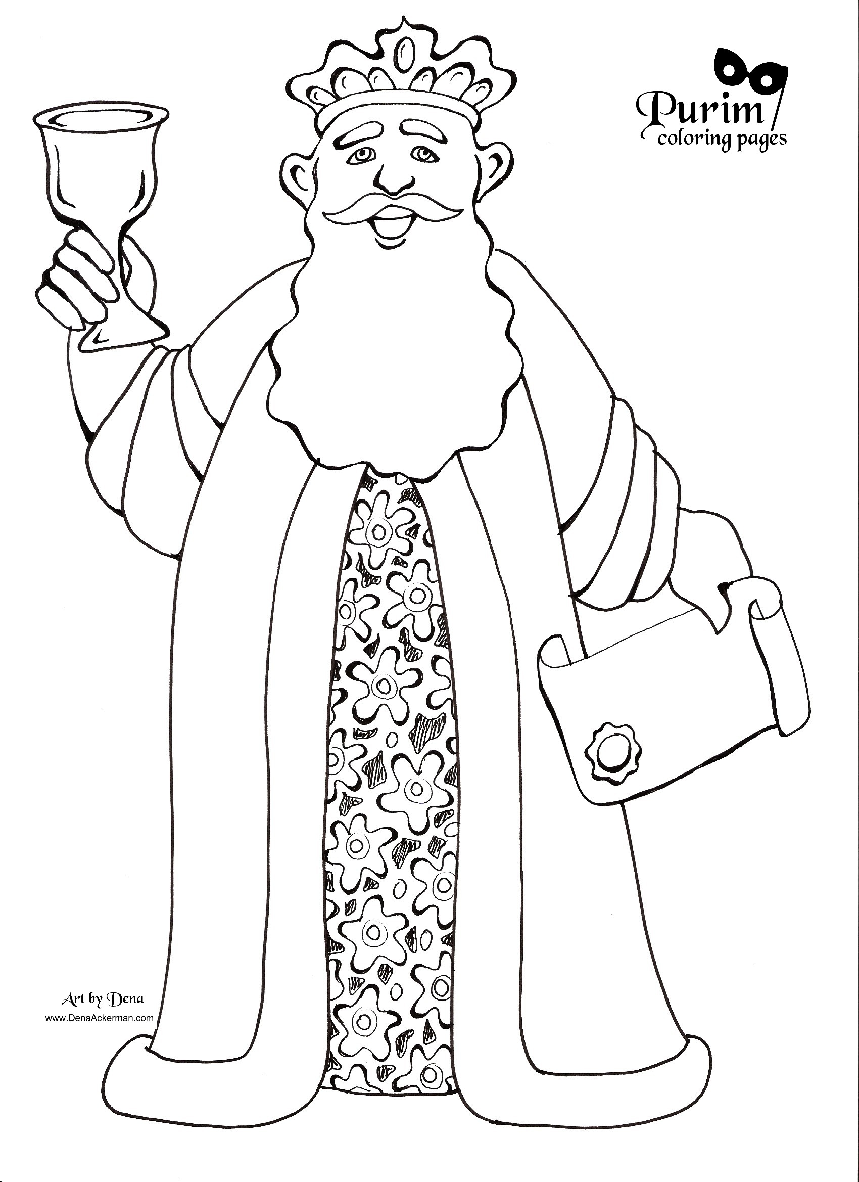 Printable Purim Coloring Pages Printable Purim Coloring Pages