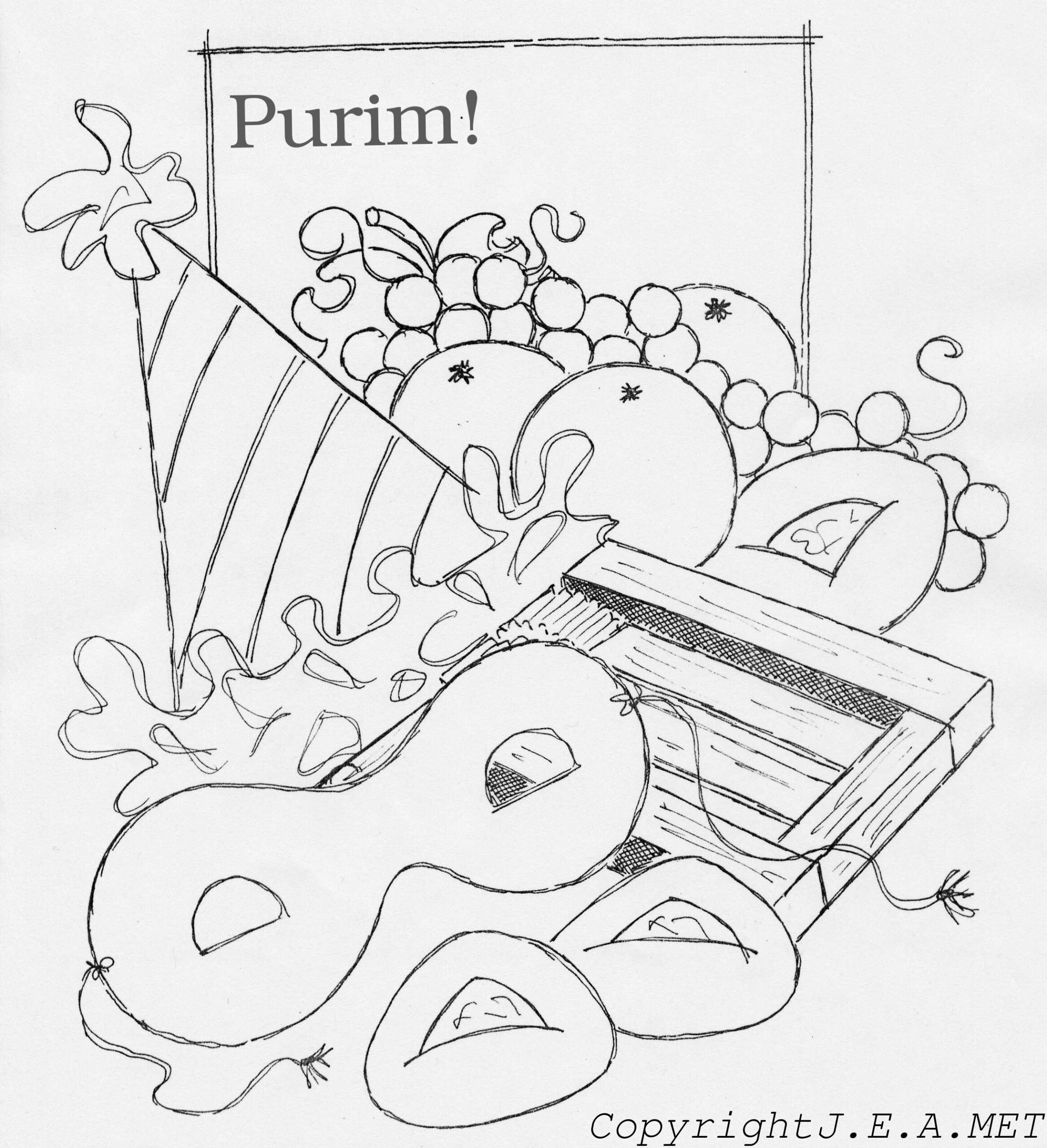 Printable Purim Coloring Pages Printable Purim Coloring Pages