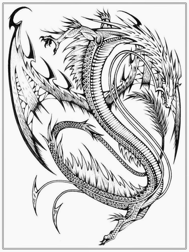 Printable Realistic Dragon Coloring Pages Printable Realistic Dragon Coloring Pages