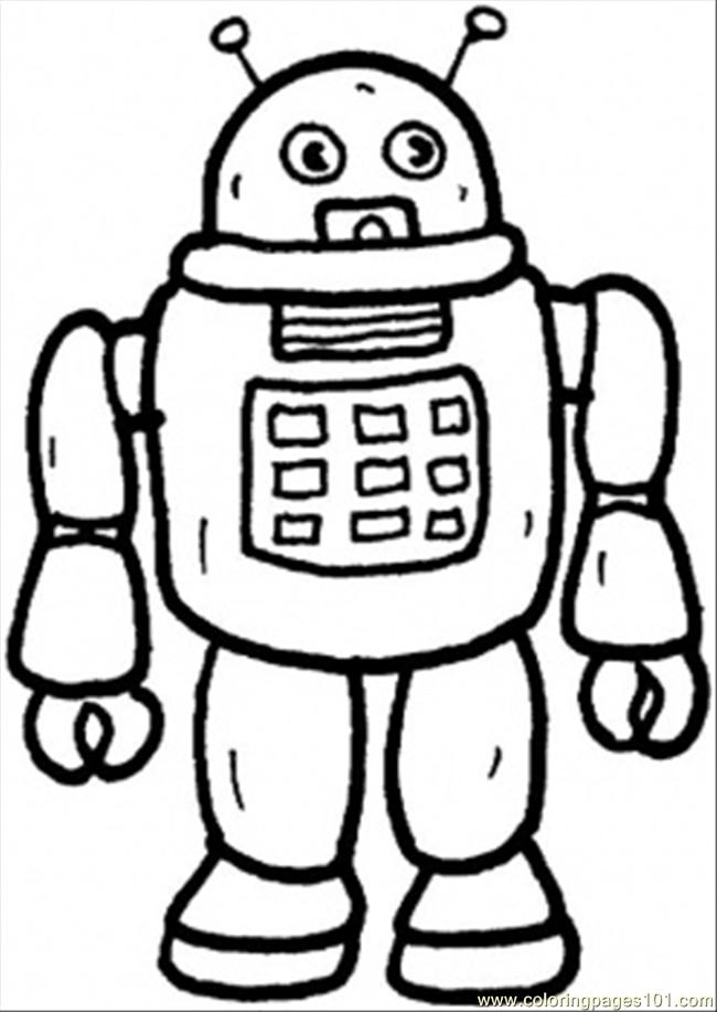 Free Printable Robot Coloring Pages Free Printable Robot Coloring Pages