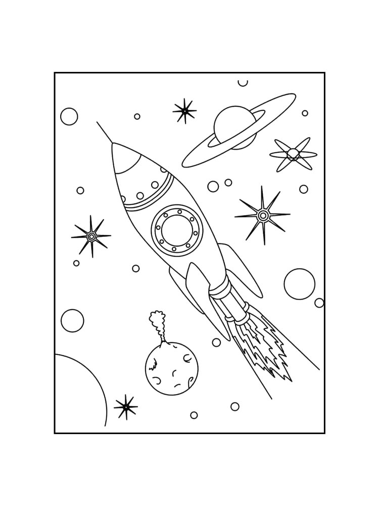 Printable Rocket Coloring Pages Printable Rocket Coloring Pages