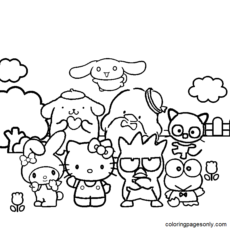 Printable Sanrio Coloring Pages Coloring Pages Printable Sanrio Coloring Pages Coloring Pages