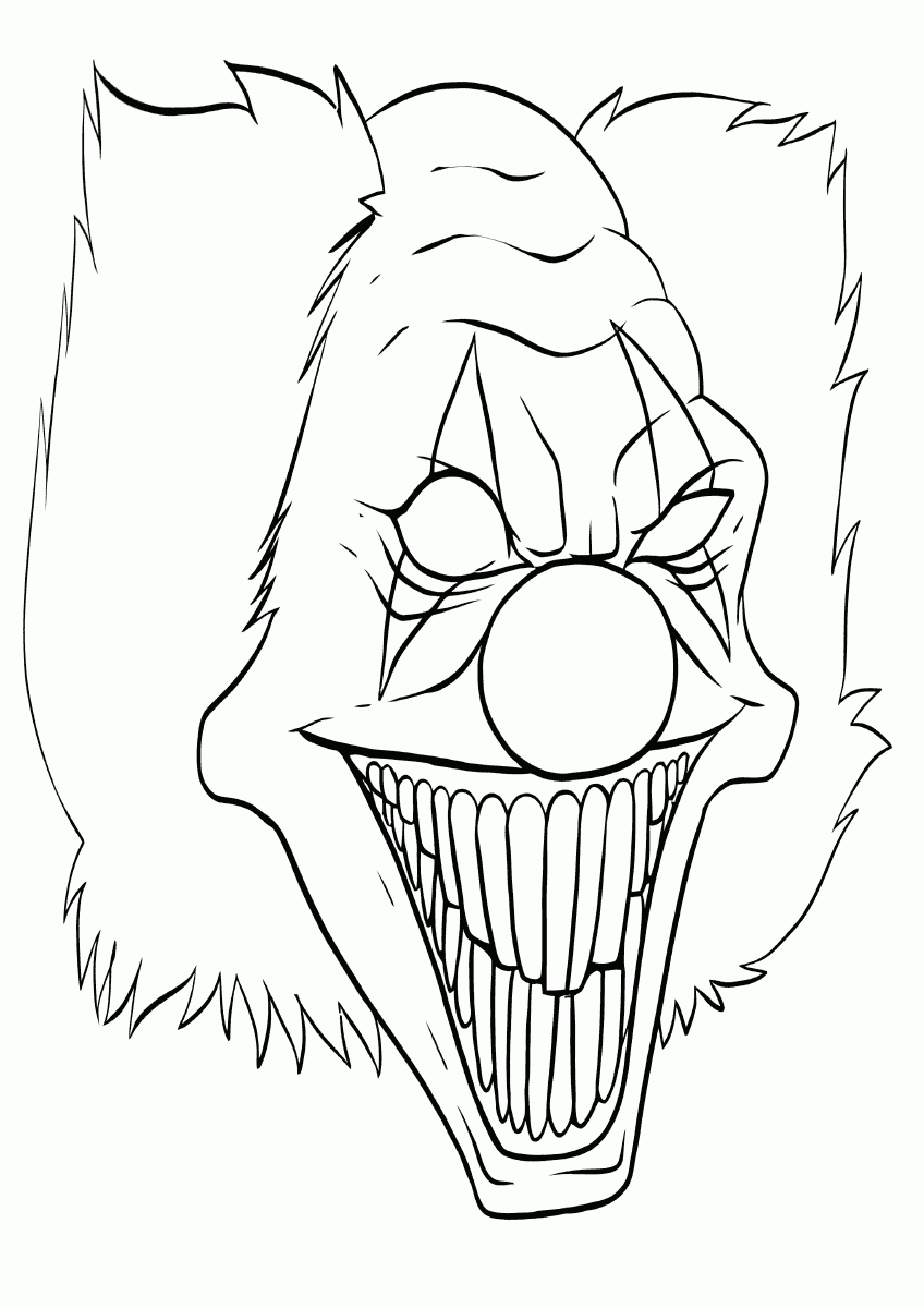 Printable Scary Coloring Pages Printable Scary Coloring Pages