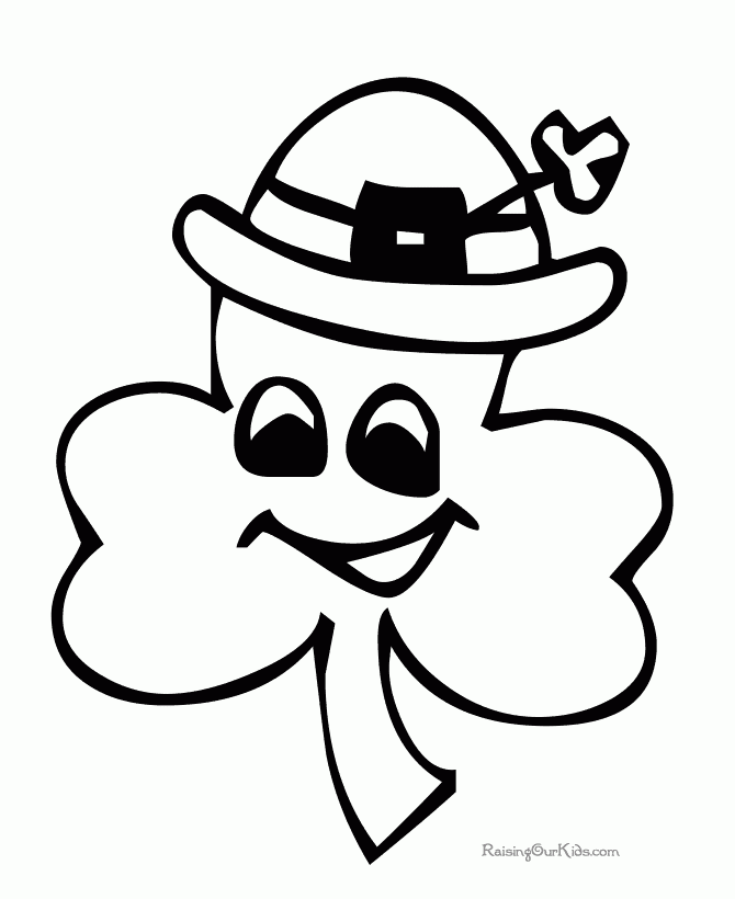 Printable Shamrock Coloring Pages Coloring Home Printable Shamrock Coloring Pages Coloring Home