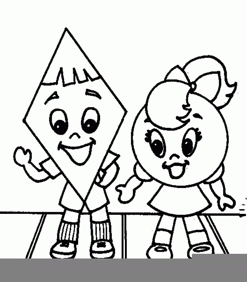 Printable Shapes Coloring Pages Printable Shapes Coloring Pages
