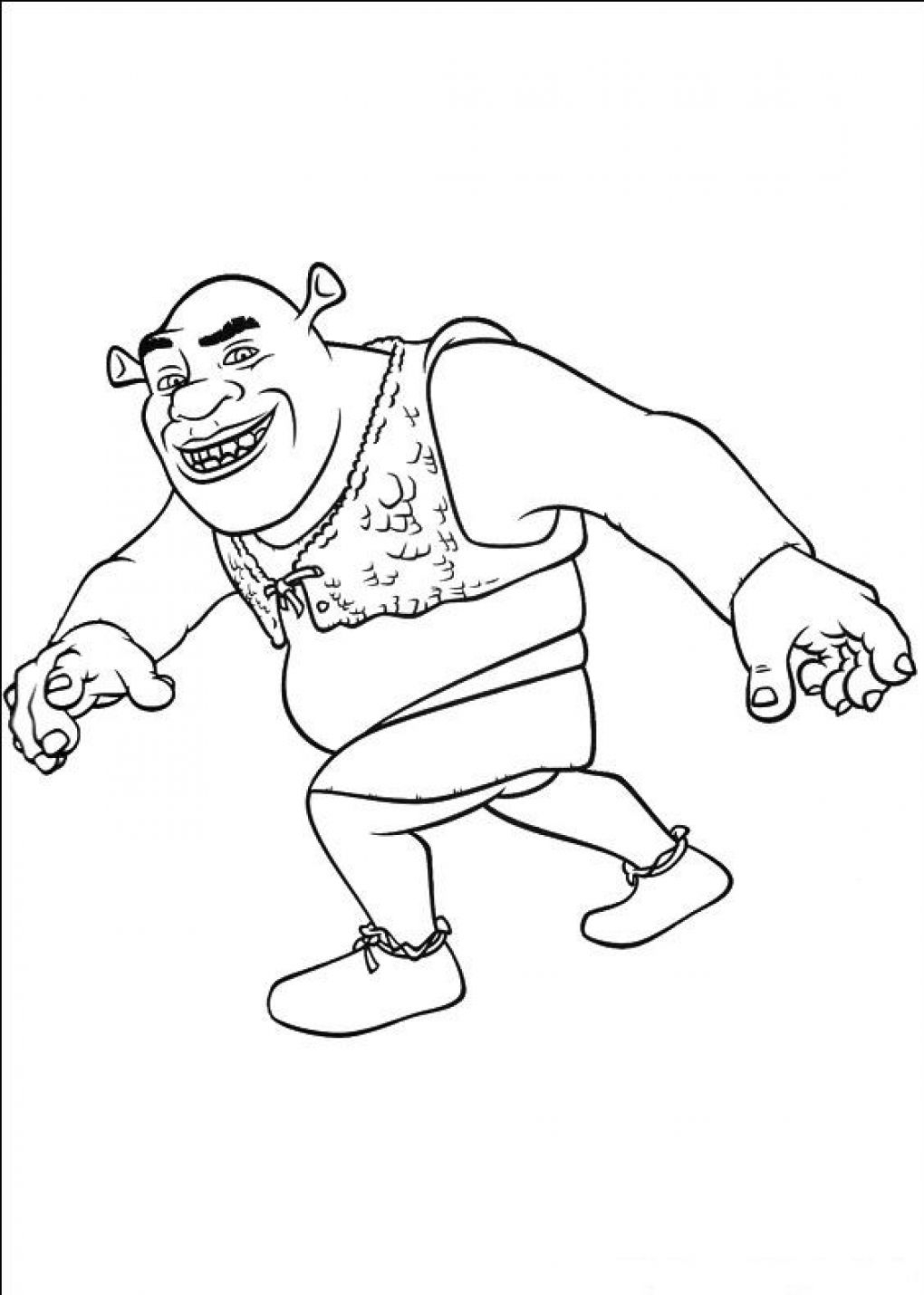 Printable Shrek Coloring Pages